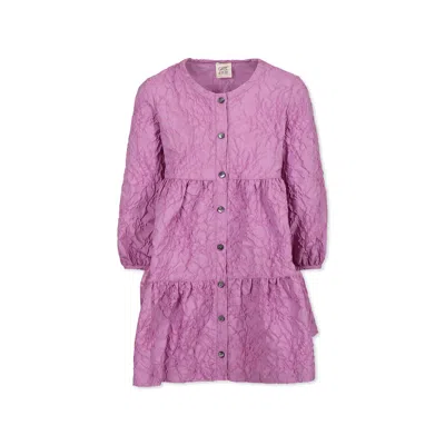 Caffe' D'orzo Kids' Purple Dress For Girl In Violet
