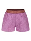 Caffe' D'orzo Purple Shorts For Girl