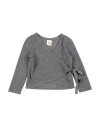 Caffe' D'orzo Caffé D'orzo Toddler Girl Cardigan Grey Size 4 Polyester, Viscose, Elastane, Nylon In Grey