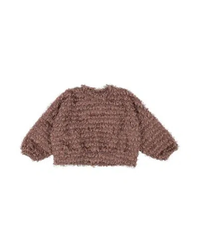 CAFFE' D'ORZO CAFFÉ D'ORZO TODDLER GIRL SWEATER LIGHT BROWN SIZE 4 POLYESTER, VISCOSE, ELASTANE