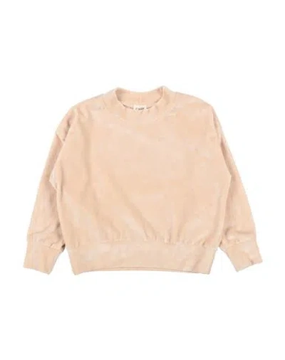 Caffe' D'orzo Babies' Caffé D'orzo Toddler Girl Sweatshirt Beige Size 4 Polyester, Elastane In Brown