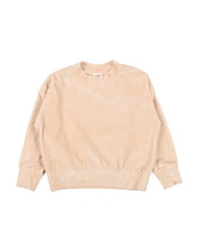 Caffe' D'orzo Caffé D'orzo Toddler Girl Sweatshirt Beige Size 4 Polyester, Elastane In Beige
