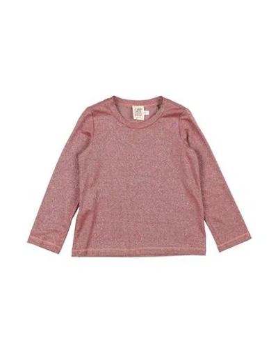 CAFFE' D'ORZO CAFFÉ D'ORZO TODDLER GIRL T-SHIRT ANTIQUE ROSE SIZE 4 VISCOSE, POLYESTER, NYLON, ELASTANE