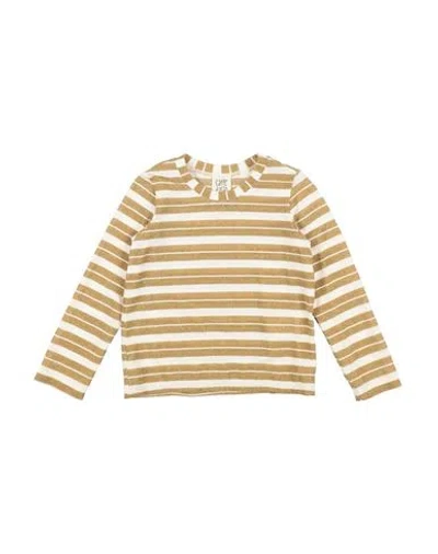 Caffe' D'orzo Babies' Caffé D'orzo Toddler Girl T-shirt Gold Size 4 Viscose, Polyamide, Metallic Fiber, Elastane