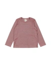 Caffe' D'orzo Caffé D'orzo Toddler Girl T-shirt Antique Rose Size 4 Viscose, Polyester, Nylon, Elastane In Red