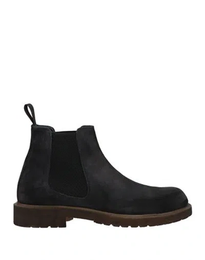 Cafènoir Man Ankle Boots Black Size 10 Leather
