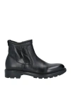 Cafènoir Man Ankle Boots Black Size 7 Textile Fibers In Black