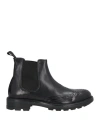 Cafènoir Man Ankle Boots Black Size 12 Leather