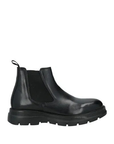 Cafènoir Man Ankle Boots Black Size 9 Leather