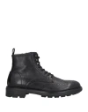 Cafènoir Man Ankle Boots Black Size 12 Leather In Black