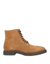 Cafènoir Man Ankle Boots Camel Size 8 Leather In Beige