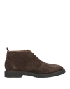 Cafènoir Man Ankle Boots Dark Brown Size 9 Leather