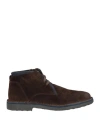 Cafènoir Man Ankle Boots Dark Brown Size 7 Leather In Brown