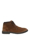 Cafènoir Man Ankle Boots Khaki Size 6 Leather In Beige