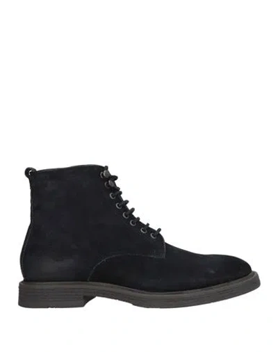 Cafènoir Man Ankle Boots Midnight Blue Size 7 Leather