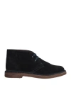 Cafènoir Man Ankle Boots Midnight Blue Size 7 Leather In Blue