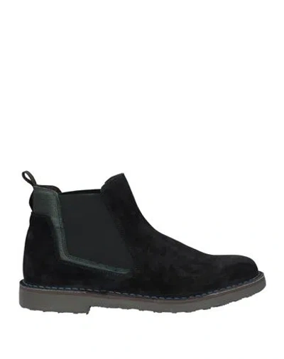 Cafènoir Man Ankle Boots Midnight Blue Size 7 Leather