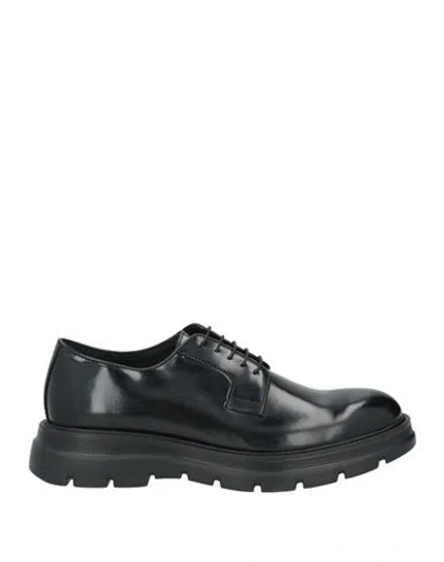 Cafènoir Man Lace-up Shoes Black Size 7 Leather