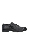 Cafènoir Man Lace-up Shoes Black Size 9 Leather