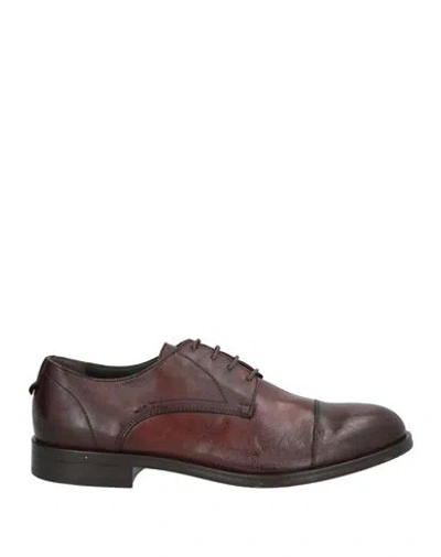 Cafènoir Man Lace-up Shoes Dark Brown Size 9 Leather