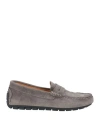 Cafènoir Man Loafers Grey Size 9 Leather