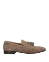 Cafènoir Man Loafers Khaki Size 9 Leather In Beige