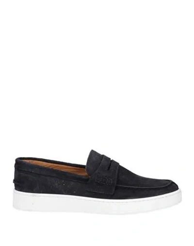 Cafènoir Man Loafers Midnight Blue Size 9 Leather