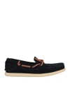 Cafènoir Man Loafers Midnight Blue Size 9 Leather In Blue