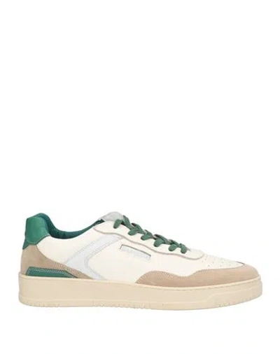 Cafènoir Man Sneakers Beige Size 12 Leather