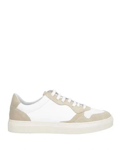 Cafènoir Man Sneakers Khaki Size 9 Leather In Beige