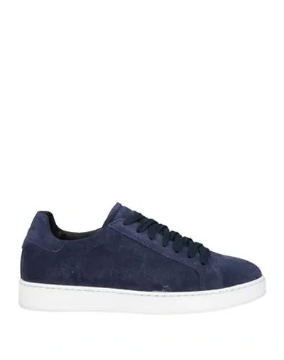Cafènoir Man Sneakers Navy Size 9 Leather