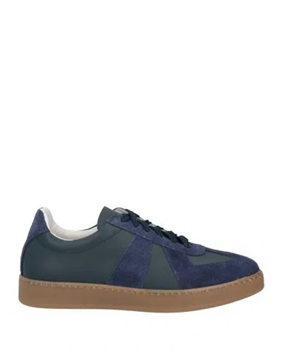 Cafènoir Man Sneakers Navy Size 9 Leather