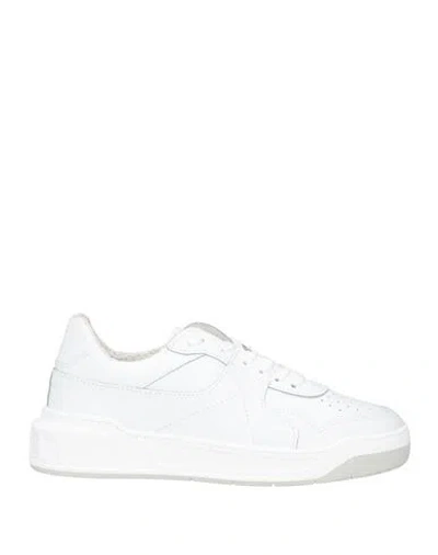 Cafènoir Man Sneakers White Size 8 Leather