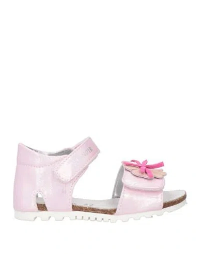 Cafènoir Babies'  Toddler Girl Sandals Pink Size 9.5c Soft Leather, Textile Fibers