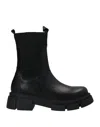 Cafènoir Woman Ankle Boots Black Size 10 Soft Leather In Black