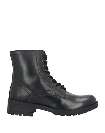 Cafènoir Woman Ankle Boots Black Size 11 Leather