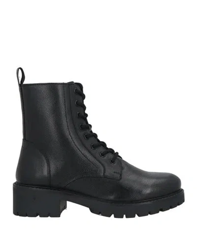 Cafènoir Woman Ankle Boots Black Size 11 Leather