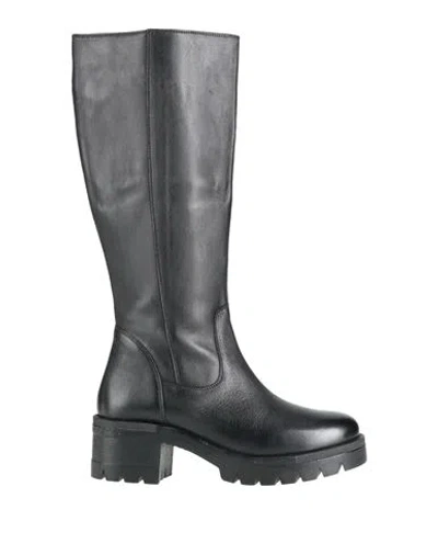 Cafènoir Woman Boot Black Size 8 Leather