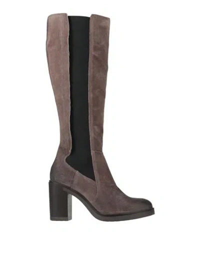 Cafènoir Woman Boot Dark Brown Size 7 Leather In Neutral