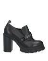Cafènoir Woman Loafers Black Size 8 Leather In Black