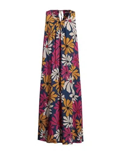 Cafènoir Woman Maxi Dress Blue Size L Viscose