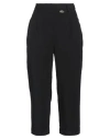Cafènoir Woman Pants Black Size 6 Viscose, Linen In Black