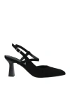 Cafènoir Woman Pumps Black Size 8 Leather