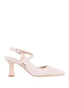 Cafènoir Woman Pumps Light Pink Size 8 Leather In Pink