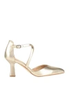 Cafènoir Woman Pumps Platinum Size 8 Leather In Grey