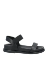 Cafènoir Woman Sandals Black Size 8 Leather