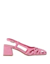 Cafènoir Woman Sandals Pink Size 5 Leather