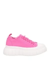 Cafènoir Woman Sneakers Fuchsia Size 8 Textile Fibers In Pink