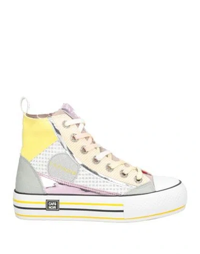 Cafènoir Woman Sneakers White Size 6 Textile Fibers