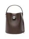 Cafuné Egg Bucket Bag In Brown